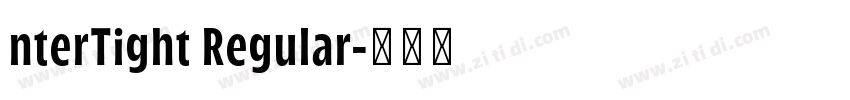 nterTight Regular字体转换